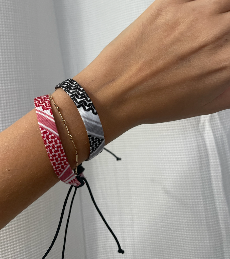 Mixed Keffiyeh Wristband 2 PACK